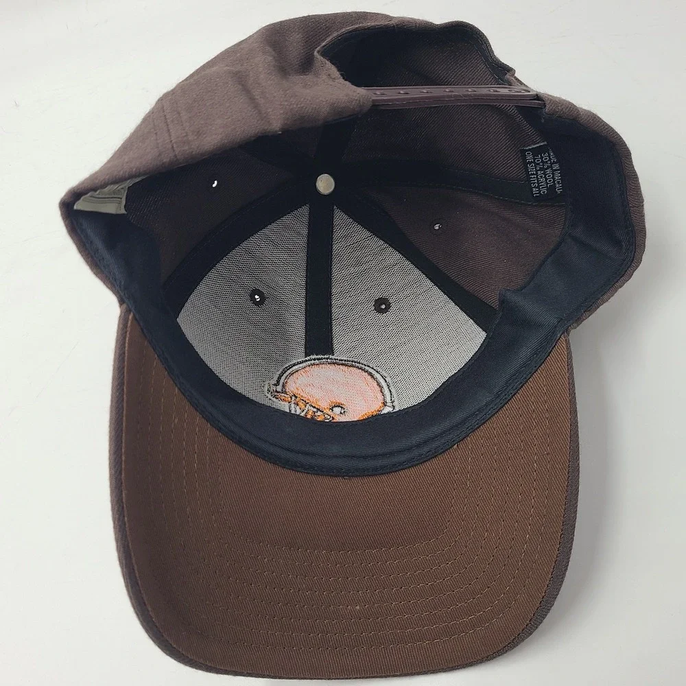 Vintage Cleveland Browns Hat Snapback Twins Enterprise Brown‎ NFL Wool Blend Men